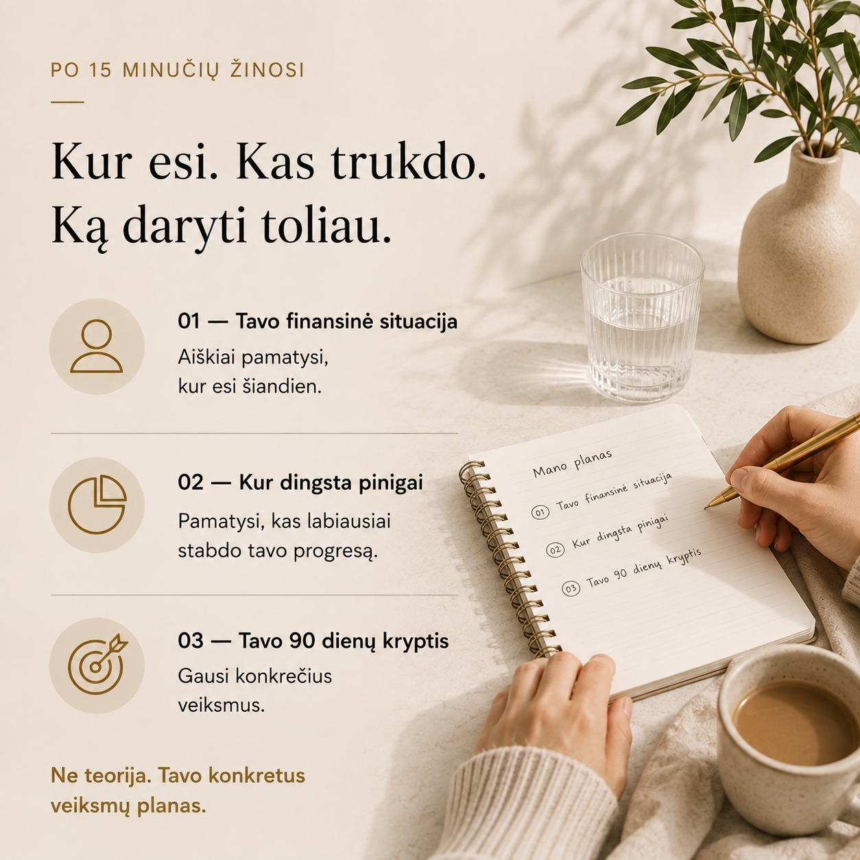 Finansų sekimo šablonas padedantis sužinoti kur dingsta pinigai